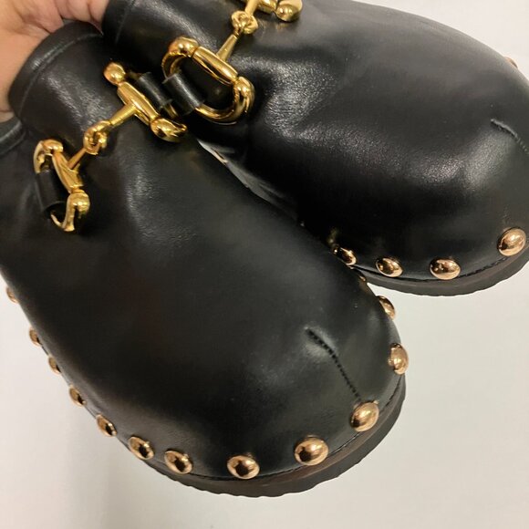 HAWT! Jeffrey Campbell Black Studded Boho Clog Mules! Size 9.5 (best for 9!)! - Picture 7 of 13